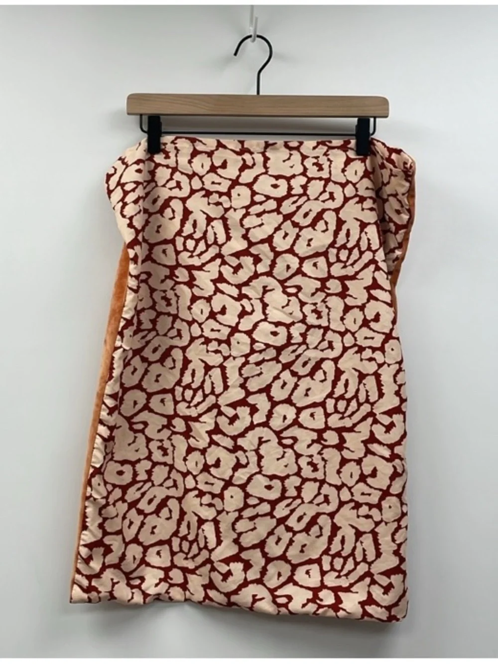 Opalhouse Reversible Velvet Leopard Print Standard Pillow Sham Orange